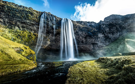 عکس آبشار فوق العاده زیبا waterfalls wallpaper