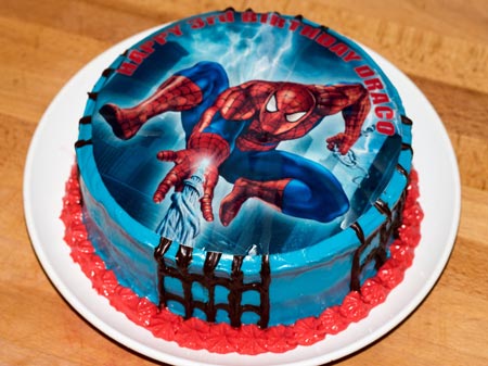 کیک تولد مرد عنکبوتی spiderman cake
