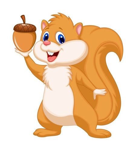 عکس کارتون سنجاب squirrel cartoon