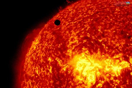 سطح سوزان خورشید سیاره زهره sun surface photo