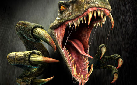 عکس ترسناک دایناسور خشمگین dangerous animals