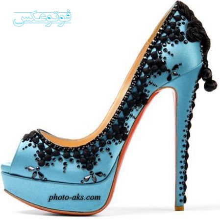 مدل 2012 کفش زنانه فیروزه ای blue women shoes