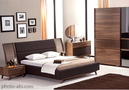 دکور چوبی اتاق خواب wooden bedroom decoration