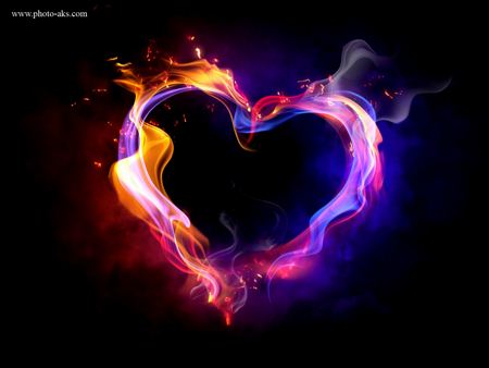 عکس قلب در آتش love fire
