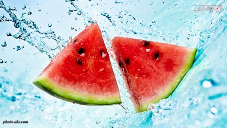 پوستر هندوانه و آب watermelon wallpaper