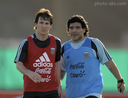 مسی و مارادونا