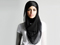 مدل روسری شال مشکی باحجاب