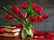زیباترین پوستر گل لاله در گلدان