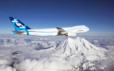بوئینگ 747 بر فراز قله کوه parvaz boing