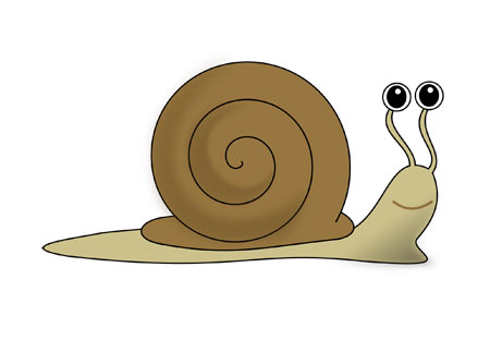 عکس حلزون کارتونی cip art cartoon snail