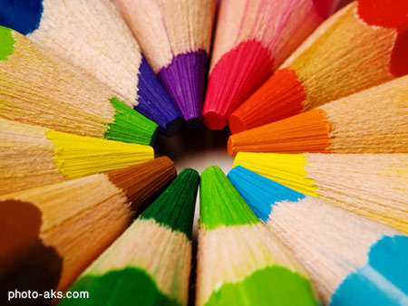 مداد های رنگی color pencils