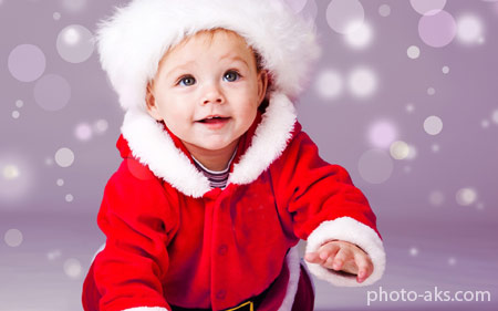  لباس زمستانه بچه گانه بابانوئل cute baby santa