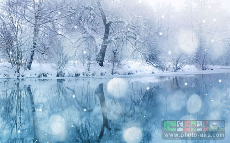 زیباترین عکس های زمستان winter river snow