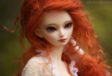 عروسک خوشگل دختر مو قرمز beautiful red hair doll