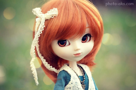 عروسک ناز دختر با موهای لخت beautiful doll wallpaper