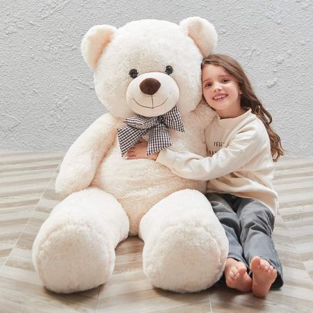 بزرگترین خرس عروسکی تدی big white teddy bear