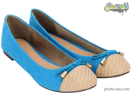 کفش دخترانه آبی جدید blue flat woman shoes