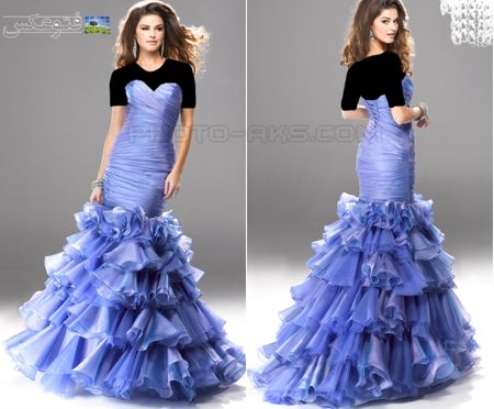 لباس مجلسی جدید 2013 blue prom dresses