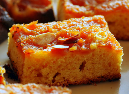 عکس کیک سیب و بادام خوشمزه cake cider almonds wallpaper