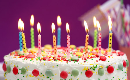 کیک تولد با شمع روشن cake tavalod ziba