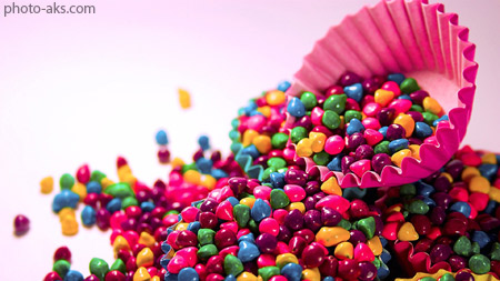 شکلات های رنگی colorful candies