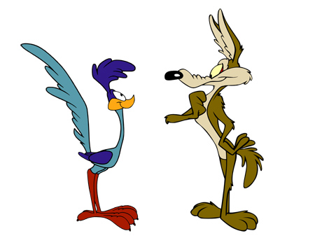 کارتون میگ میگ یا کایوت و رودرانر coyote and roadrunner