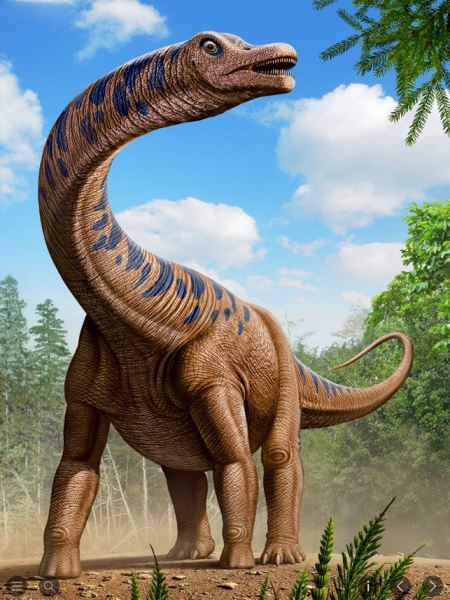 دایناسور دیپلودوکوس dinosaur diplodocus