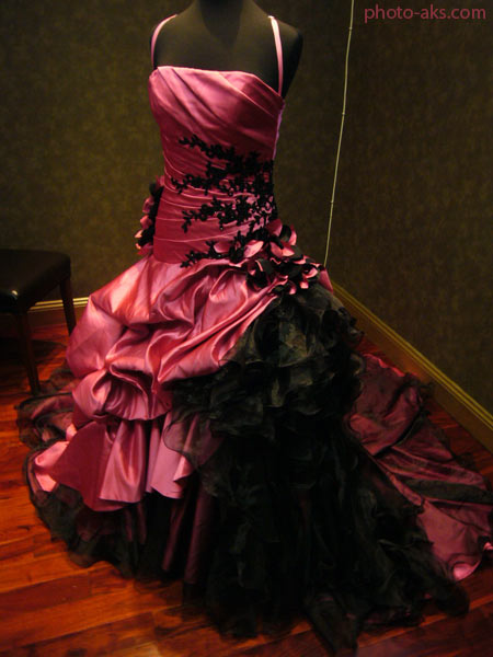 لباس عروس صورتی pink wedding dress