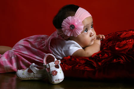 عکس آتلیه دختربچه ایرانی girl shoes baby