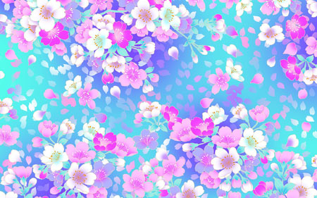 والپیپر گلهای رنگارنگ دخترانه زیبا girly flowers wallpaper