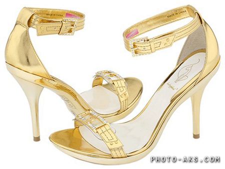 کفش طلایی زنانه golden shoes