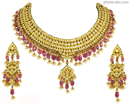 جواهرات زینتی golden jeweller necklace