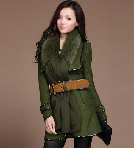 مدل پالتو کوتاه پاییزی دخترانه green short autumn dress
