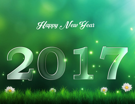 والپیپر تبریک سال جدید میلادی happy new year 2017