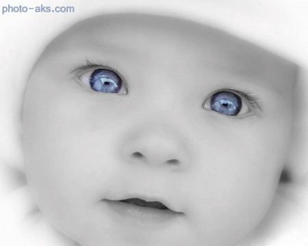 عکس کودک چشم آبی ناز baby sweet 