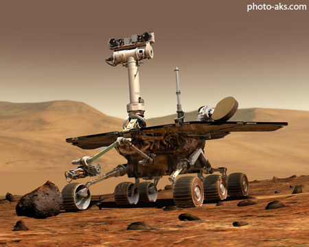 ربات کاوشگر روی سیاره مریخ robot on mars