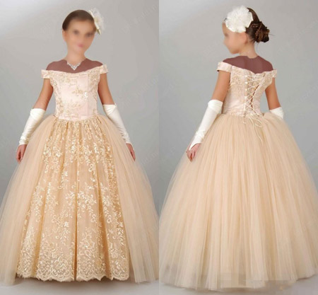 مدل لباس عروس کودکانه جدید wedding dress girls teens