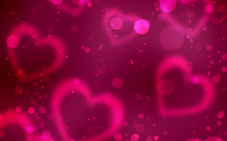 پس زمینه قلب های صورتی pink love shine