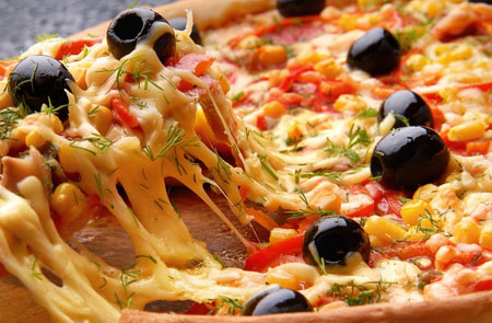 عکس پیتزا کش دار خوشمزه pizza food wallpaper