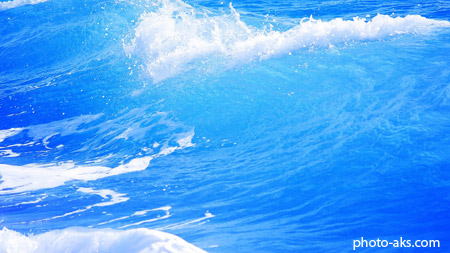 امواج خروشان دریای آبی sea waves wallpapers