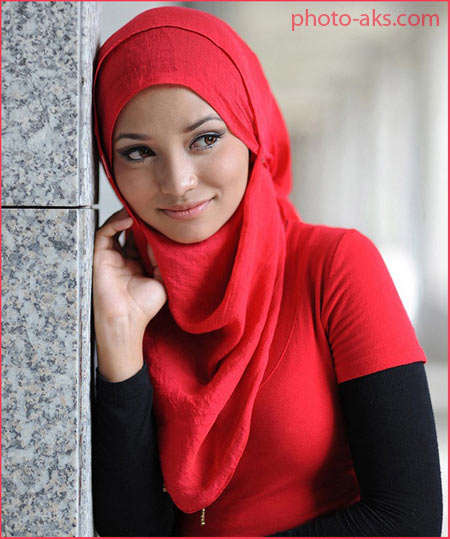 شال قرمز ترکیه پوشیده shal germez