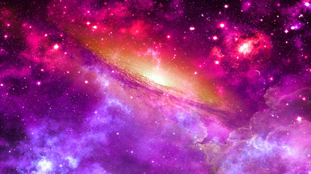 سحابی زیبای در جهان هستی space universe nebula