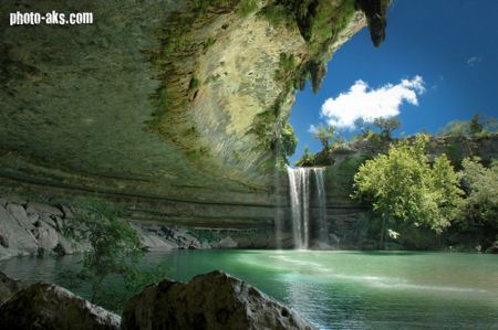 زیباترین منظره آبشار  waterfall nature landscape