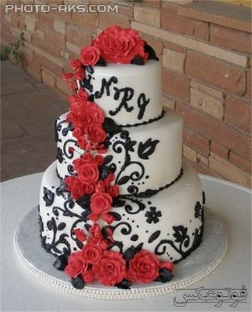 کیک عروسی سه طبقه wedding cake