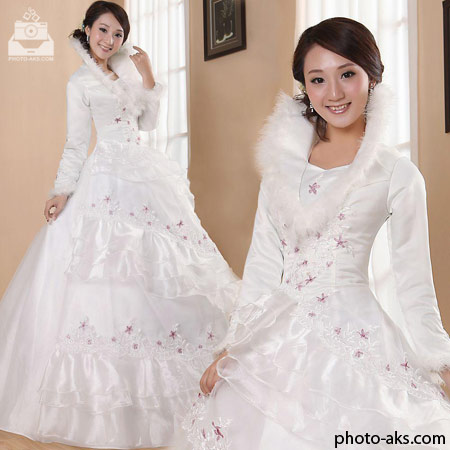 لباس عروس پوشیده کره ای wedding dress korean
