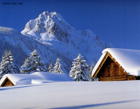 تصویر رویایی زمستان و برف dream in winter