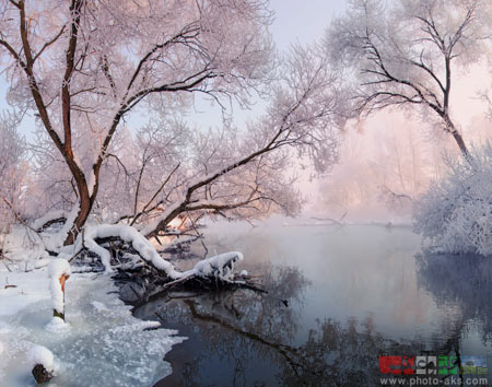رودخانه سرد در زمستان river in winter