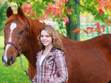 عکس اسب و دختر
