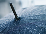 عکس باران روی چتر