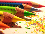 عکس مدادهای رنگی نقاشی